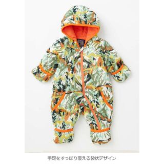 リトルベアークラブ(LITTLE BEAR CLUB)の【新品・未使用】LBCマウンテンプリント中綿ジャンプスーツ (ジャケット/コート)