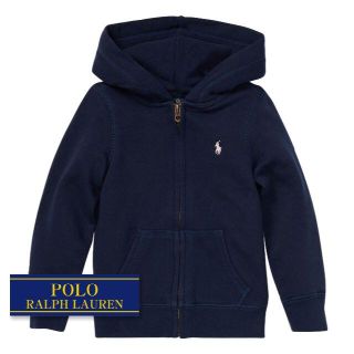 ラルフローレン(Ralph Lauren)の☆新品☆100 ラルフローレン ジップアップパーカー ネイビー 8667(ジャケット/上着)