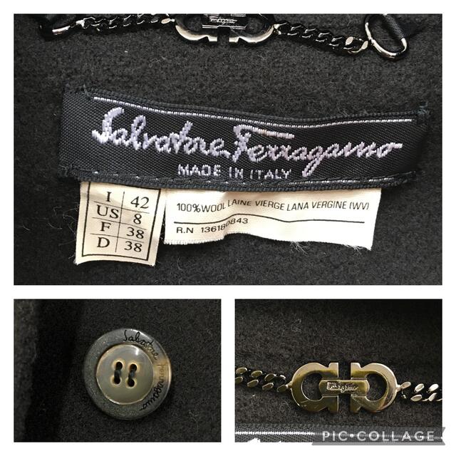 Salvatore Ferragamo - 美品 Salvatore Ferragamo フェラガモ ウール コートの通販 by