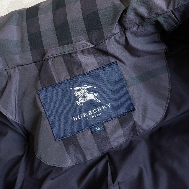 BURBERRY(バーバリー)のバーバリー ロンドン ☆ チェック柄 ダウンジャケット 38 グレー系 ダウン レディースのジャケット/アウター(ダウンジャケット)の商品写真