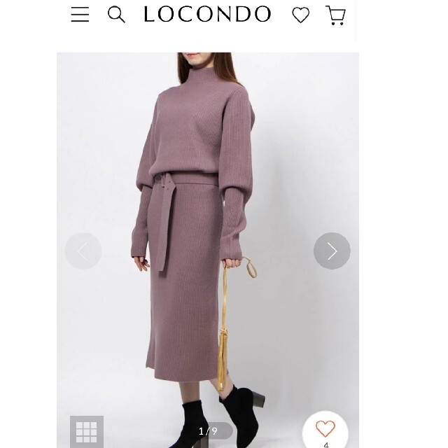 専用 mila owen ハイネックニットストレートスカート セットアップ 1