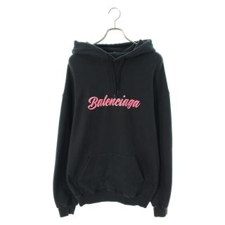 バレンシアガ(Balenciaga)のバレンシアガ バービーロゴプリントプルオーバーパーカー L(パーカー)