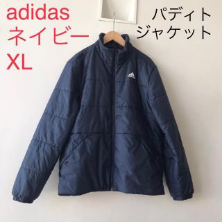 アディダス(adidas)のadidas アディダス　中綿　ジャケット　コート　ネイビー　XLサイズ(ダウンジャケット)