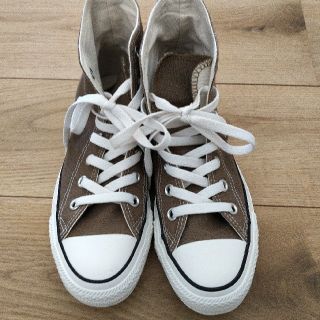 コンバース(CONVERSE)のCONVERSE　スニーカー　HI ブラウン　23.5cm(スニーカー)