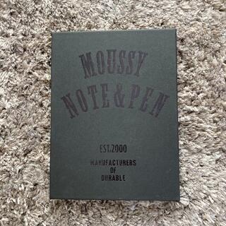 マウジー(moussy)のmoussy ノベルティ　ノート＆ボールペン付きメモ帳(ノベルティグッズ)