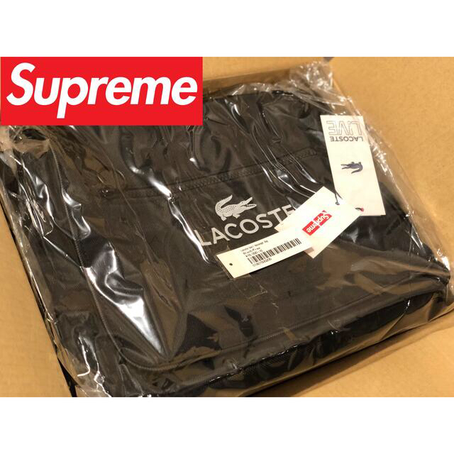 希少【ONE】新品未使用 未開封 Supreme×ラコステ ショルダーバッグ 黒 1