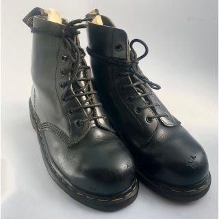 ドクターマーチン(Dr.Martens)のレア！　Dr.Martens 7ホール　スチールトゥ　イングランド製　uk6(ブーツ)