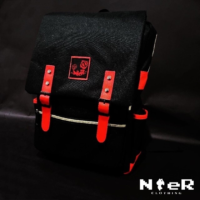 NieR 大容量BACKPACK【RED×BLACK】 レディースのバッグ(リュック/バックパック)の商品写真