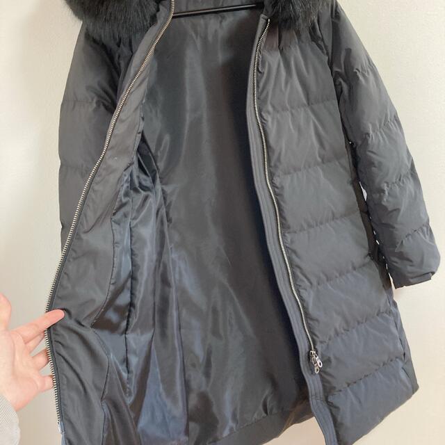 PLST(プラステ)のプラステ PLST ポリエステルナイロンロングダウンコート ブラック　S レディースのジャケット/アウター(ダウンコート)の商品写真