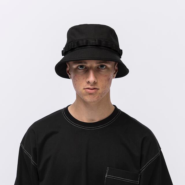 W)taps(ダブルタップス)のJUNGLE 02 / HAT / COTTON. TWILL  BLACK メンズの帽子(ハット)の商品写真