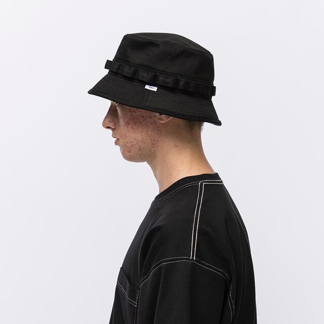 W)taps(ダブルタップス)のJUNGLE 02 / HAT / COTTON. TWILL  BLACK メンズの帽子(ハット)の商品写真