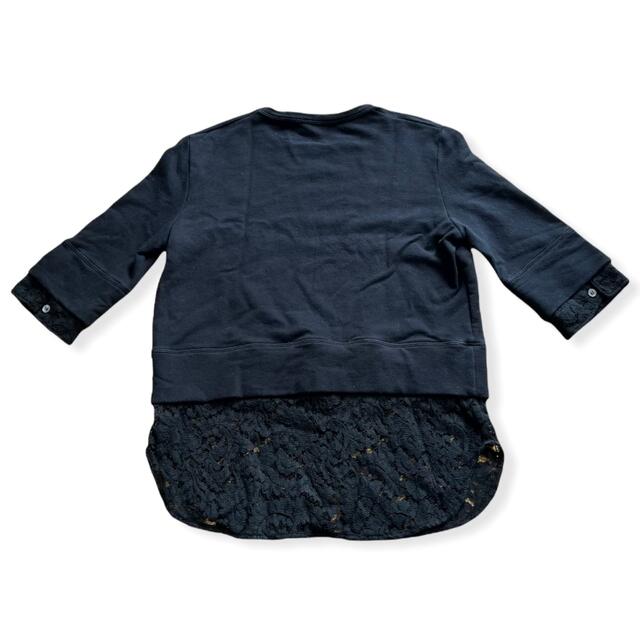 N°21(ヌメロヴェントゥーノ)のヌメロ　 ヌメロヴェントゥーノ　N°21 トップス　ネイビー レース　レディース レディースのトップス(Tシャツ(半袖/袖なし))の商品写真