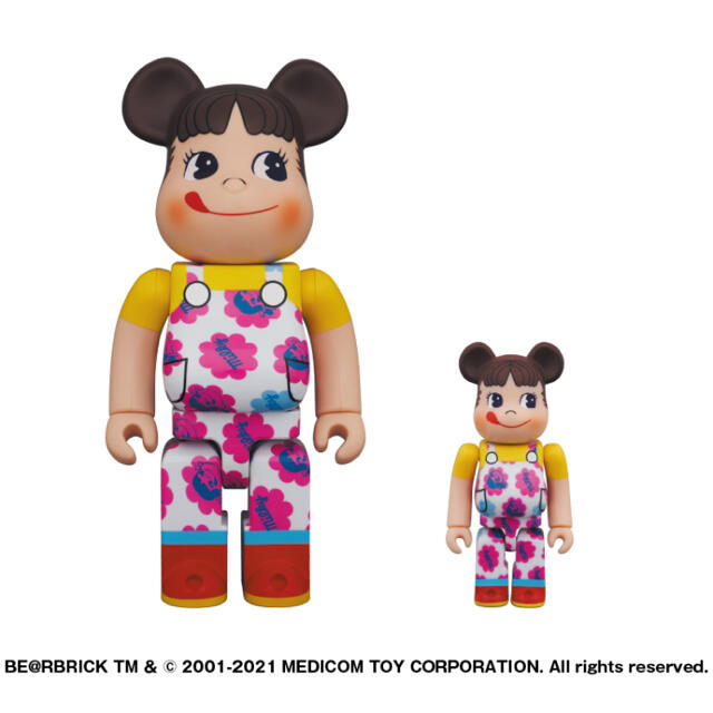 BE＠RBRICK ペコちゃん ミルキー70周年デザイン 100％ & 400％