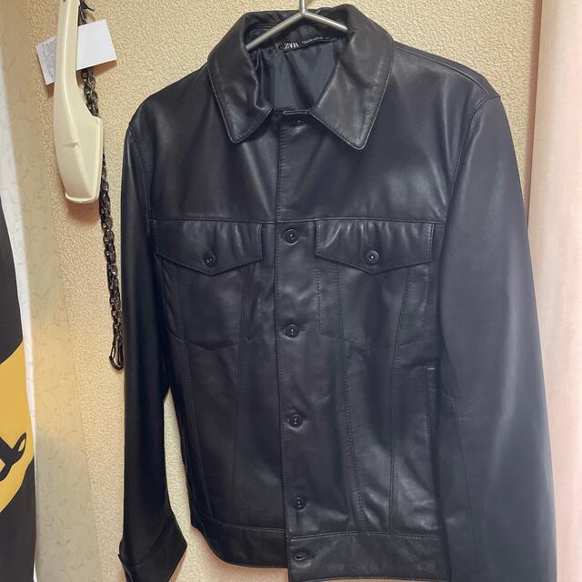 ZARA - 新品未使用ZARAのリアルレザージャケットの通販 by ばる ZARA - 新品未使用ZARAのリアルレザージャケットの通販 by ばる