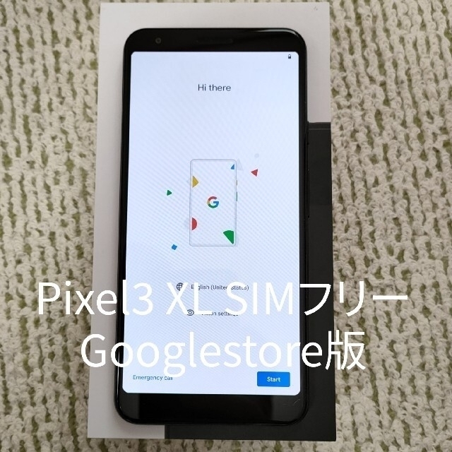 宅配便配送 Pixel Google - SIMフリー ブラック XL Pixel3a スマートフォン本体