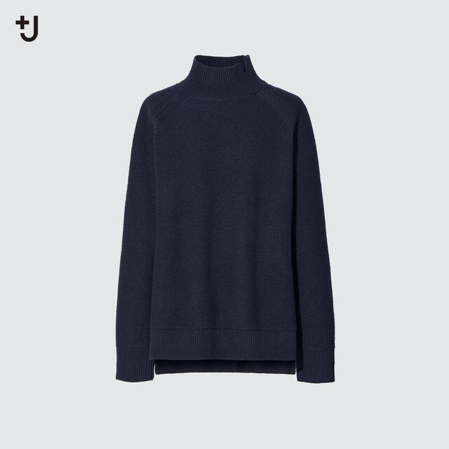 UNIQLO(ユニクロ)のUNIQLO +J プレミアムラムケーブルハイネックセーター XL 未使用新品 レディースのトップス(ニット/セーター)の商品写真