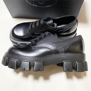 新品未使用 PRADA プラダ モノリス レースアップ シューズ