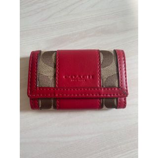 コーチ(COACH)のcoach コーチ　キーケース　キーリング　レッド(キーケース)