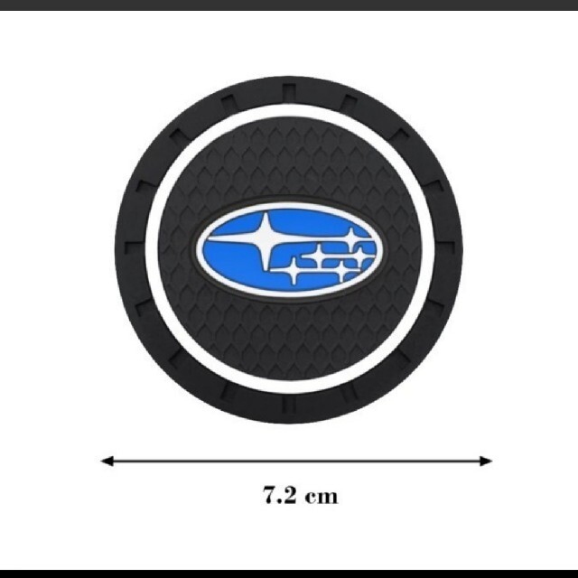 スバル(スバル)のSUBARU ドリンクホルダーコースター2枚 自動車/バイクの自動車(車内アクセサリ)の商品写真