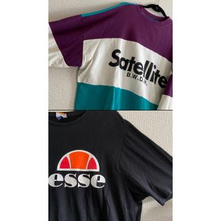 エレッセ(ellesse)のellesse＆satellite ヴィンテージ古着 Tシャツ ロンティー(Tシャツ/カットソー(七分/長袖))