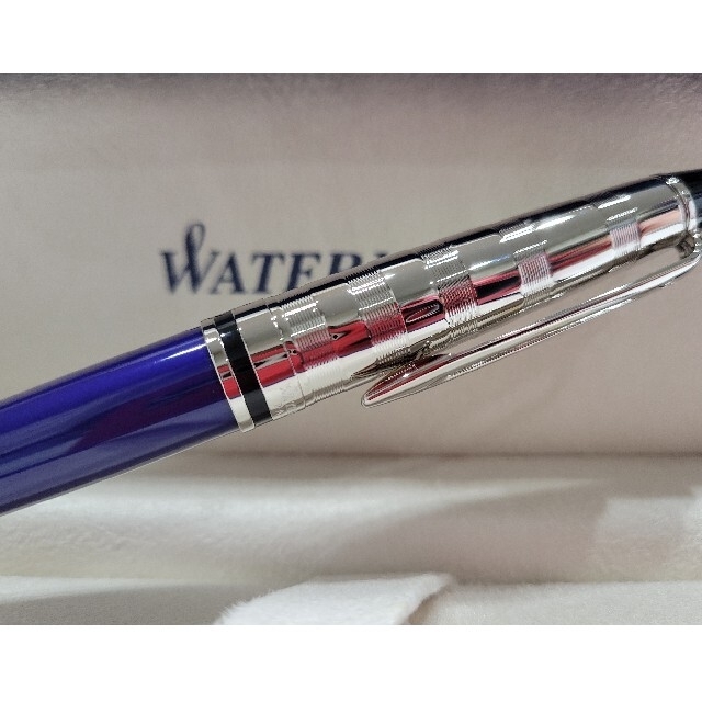 Waterman(ウォーターマン)のトニー407様専用【未使用】ウォーターマン　エキスパートDX ブルー ボールペン インテリア/住まい/日用品の文房具(ペン/マーカー)の商品写真