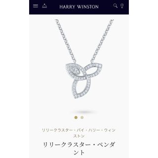 ハリーウィンストン(HARRY WINSTON)のpi様専用　ハリーウィンストン　リリークラスター　ペンダント(ネックレス)