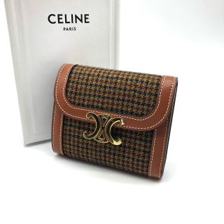 celine - ☆セリーヌ スモール トリオンフウォレット ツイード カーフ