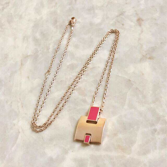 待望の再入荷! エルメス ネックレス アイリーン H ピンク ゴールド 金