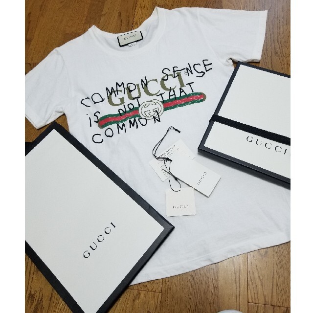 新品同様　GUCCI　ココ・キャピタンプリント入りホワイトコットンTシャツ | フリマアプリ ラクマ