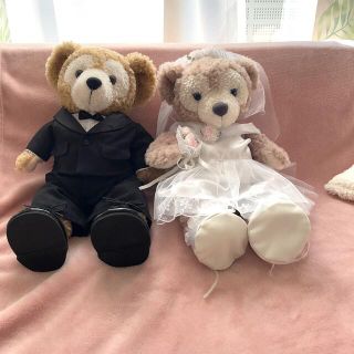 ダッフィー(ダッフィー)の🐻ダッフィーシェリーメイ結婚式衣装♡ドレスぬいぐるみハンドメイド(その他)