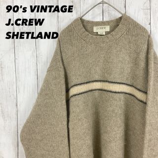 ジェイクルー(J.Crew)の90's vintage 白タグ　J.CREW シェットランドニットユニセックス(ニット/セーター)