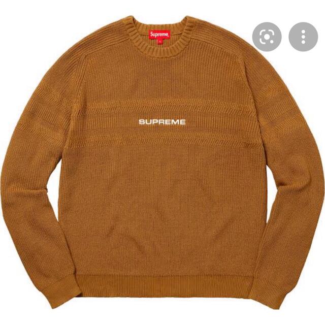 Supreme chest stripe raglan sweater 18ss