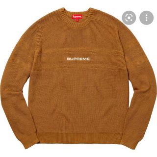 シュプリーム(Supreme)のSupreme chest stripe raglan sweater 18ss(ニット/セーター)