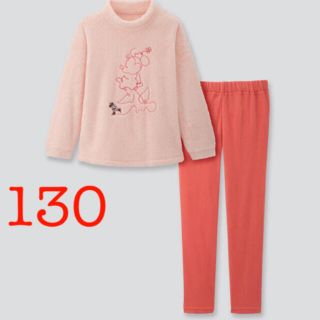 ユニクロ(UNIQLO)のUNIQLO ディズニーホリデーコレクション　フリースセット130(パジャマ)