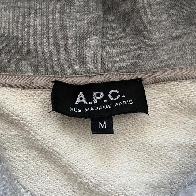 A.P.C. プルオーバー スウェット パーカー グレー メンズMサイズ