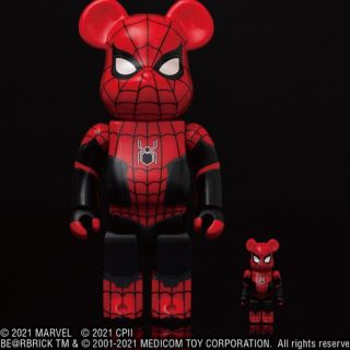 メディコムトイ(MEDICOM TOY)のBE@RBRICK SPIDERMAN UPGRADED SUIT (キャラクターグッズ)