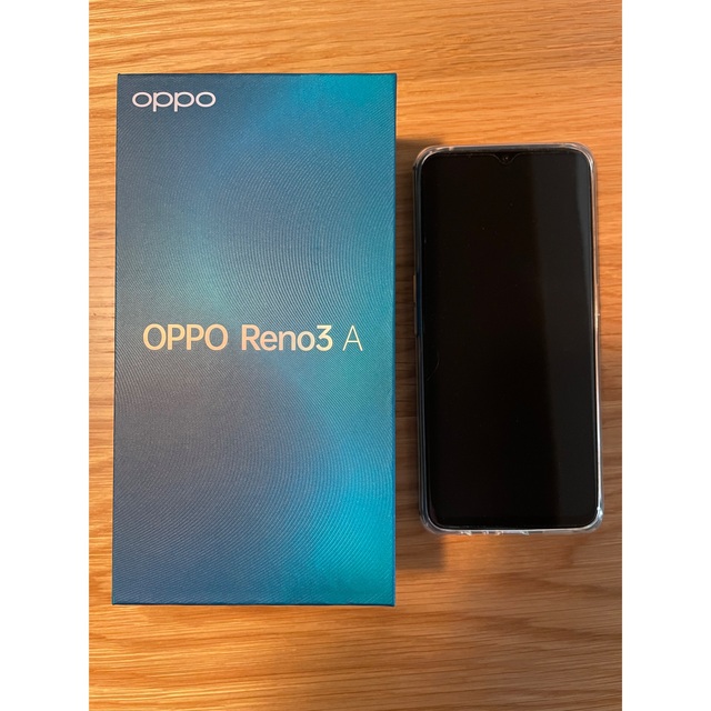 ANDROID(アンドロイド)のoppo reno3a SIMフリー本体　128GB 楽天 美品　ブラック スマホ/家電/カメラのスマートフォン/携帯電話(スマートフォン本体)の商品写真