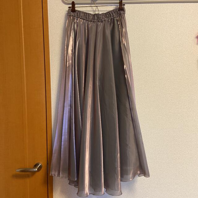 STUDIOUS(ステュディオス)の3wayシアーシャイニープリーツオーガンジースカート レディースのスカート(ロングスカート)の商品写真