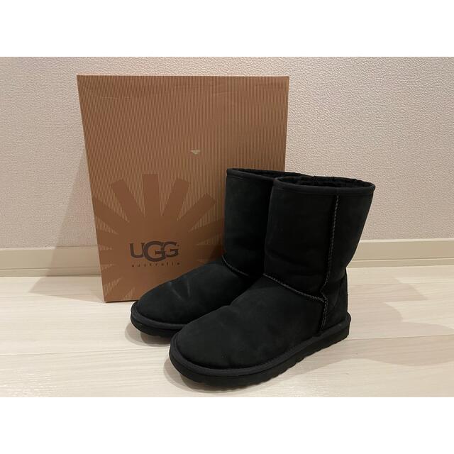 UGG アグ ムートンブーツ US7 ブラックカラー