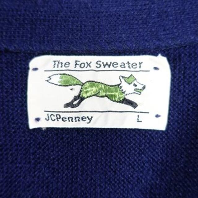 VINTAGE 80s THE FOX SWEATER CARDIGAN