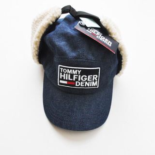 トミーヒルフィガー(TOMMY HILFIGER)のTOMMY HILFIGER DENIM / フロントロゴフライトキャップ(ニット帽/ビーニー)