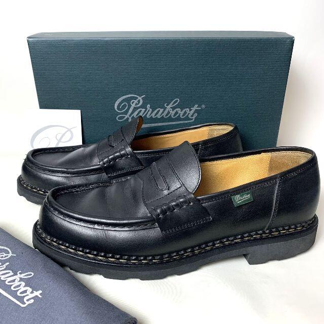 paraboot REIMS パラブーツ ランス ローファー 革靴 黒 UK 9