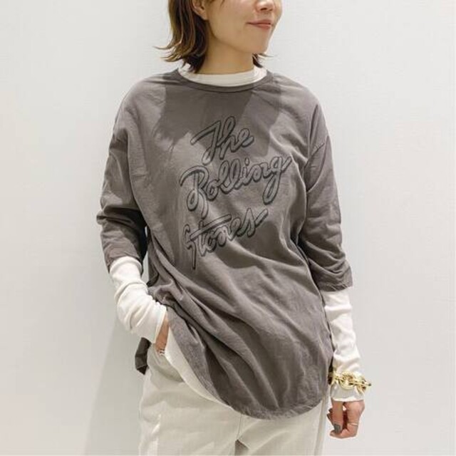 L'Appartement DEUXIEME CLASSE(アパルトモンドゥーズィエムクラス)のRib  L/S  T―sh ナチュラル レディースのトップス(カットソー(長袖/七分))の商品写真