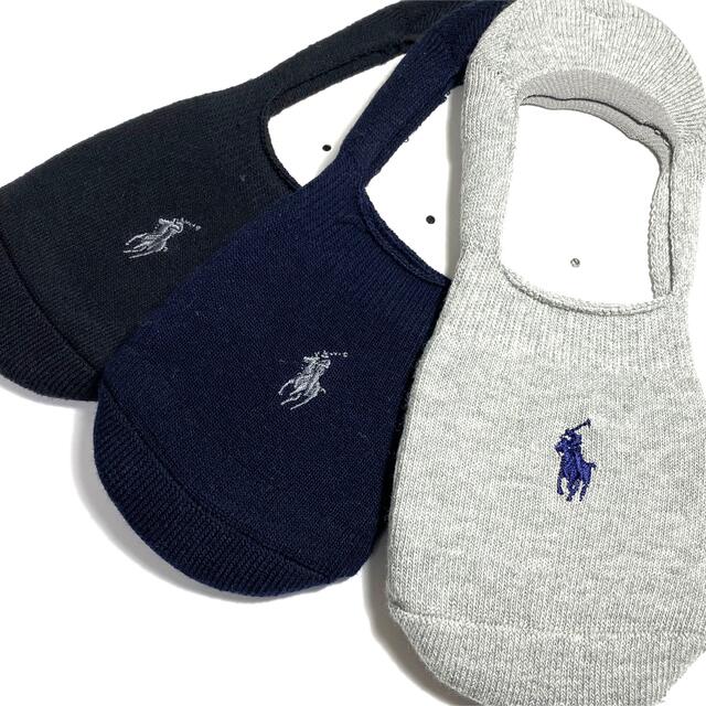 POLO RALPH LAUREN(ポロラルフローレン)の数量限定☆新品 ラルフローレン メンズ靴下 3足セット フリーサイズ メンズのレッグウェア(ソックス)の商品写真