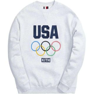 KITH キス USA Classic Vrewneck フロントプリントクルーネックトレーナー KHM030368