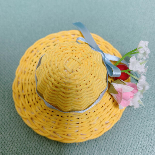 Disney(ディズニー)のハンドメイド 手作り ぬいぐるみ ミニ 小さい カンカン帽 帽子 アクセサリー ハンドメイドのファッション小物(帽子)の商品写真