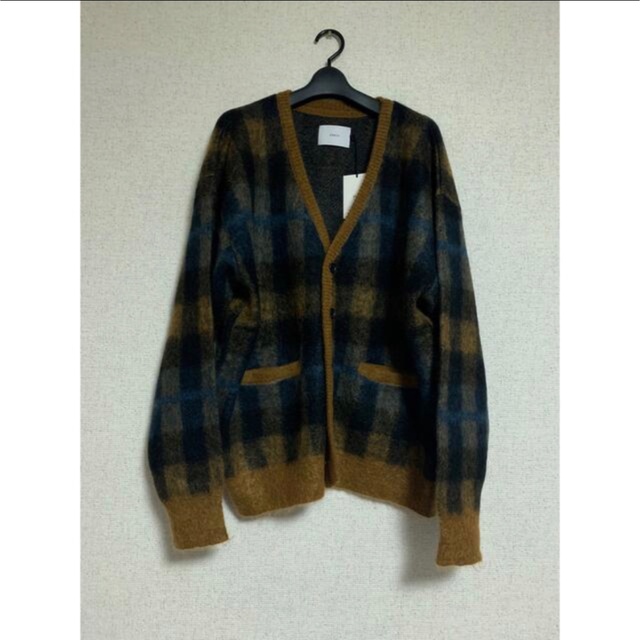 SUNSEA(サンシー)のstein 新品･タグ付き KID MOHAIR CARDIGAN(CHECK) メンズのトップス(カーディガン)の商品写真