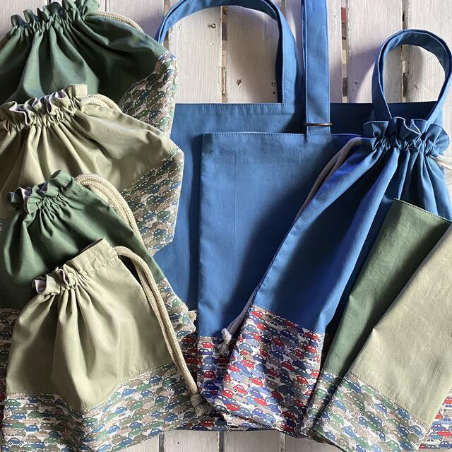ny様☆リバティプリント使用×さくらんぼワッペン他入園入学 ny様☆リバティプリント使用×さくらんぼワッペン他入園入学