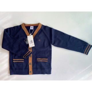 プチバトー(PETIT BATEAU)のPetit Bateauプチバトー ニットカーディガン 4ans102センチ新品(カーディガン)