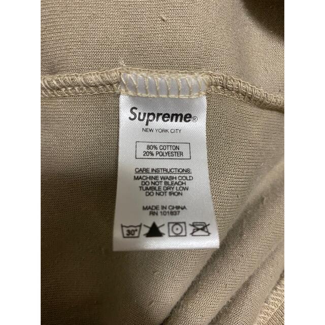 supreme bleached velour polo L/S 21ss